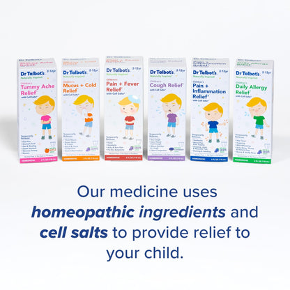 Dr. Talbot's Pain + Inflammation Relief Liquid Medicine for Children, Includes Dosage Cup, Grape Juice Flavor, 4 Fl Oz (Packaging May Vary) - dailyvitalstore