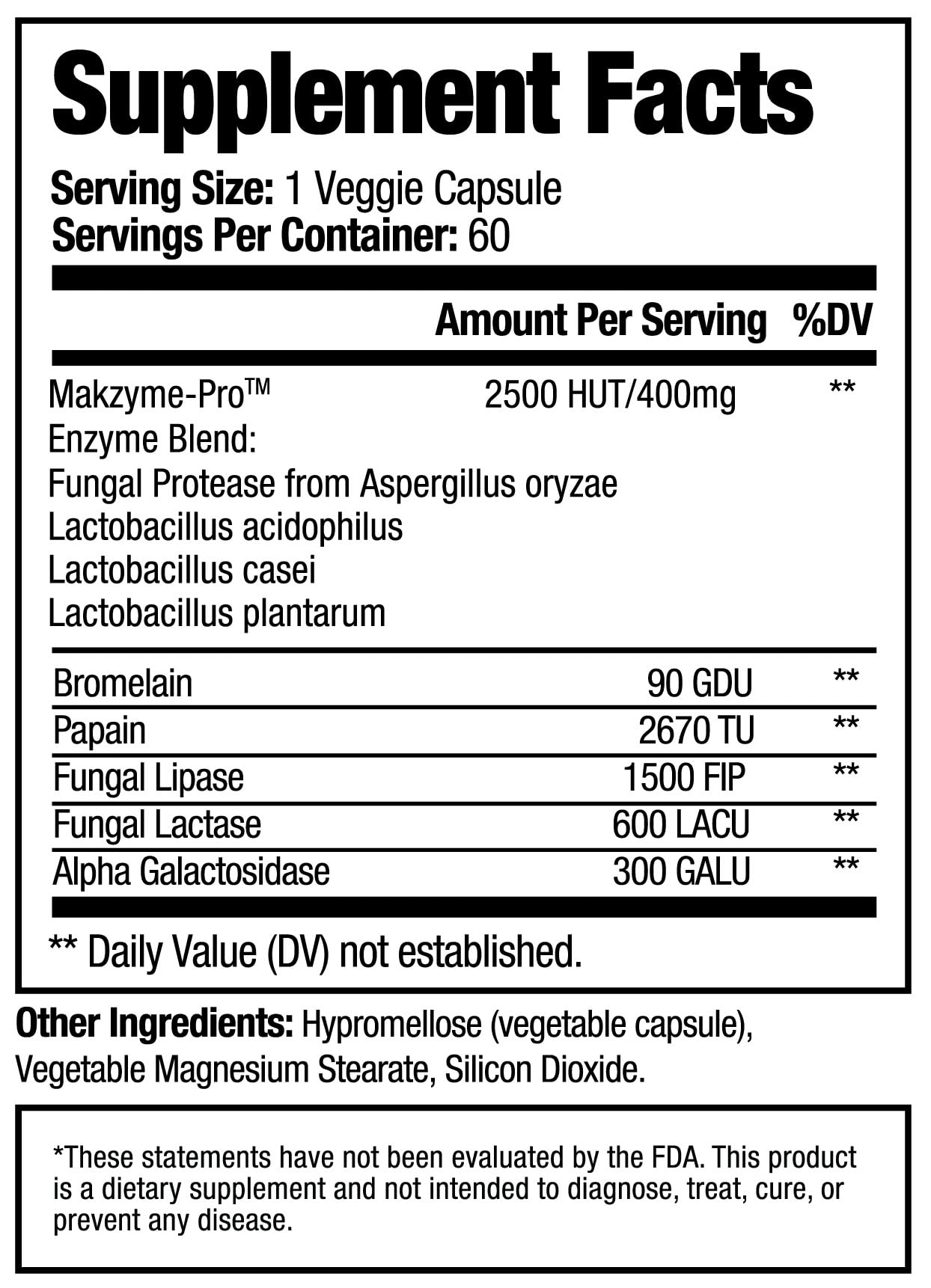 Dr. Tennant's Digestive Enzymes with Bromelain, Papain and Lipase - Bloating Relief and Gas Support for Sensitive Stomachs, Vegan, 27-Enzyme Blend, - dailyvitalstore