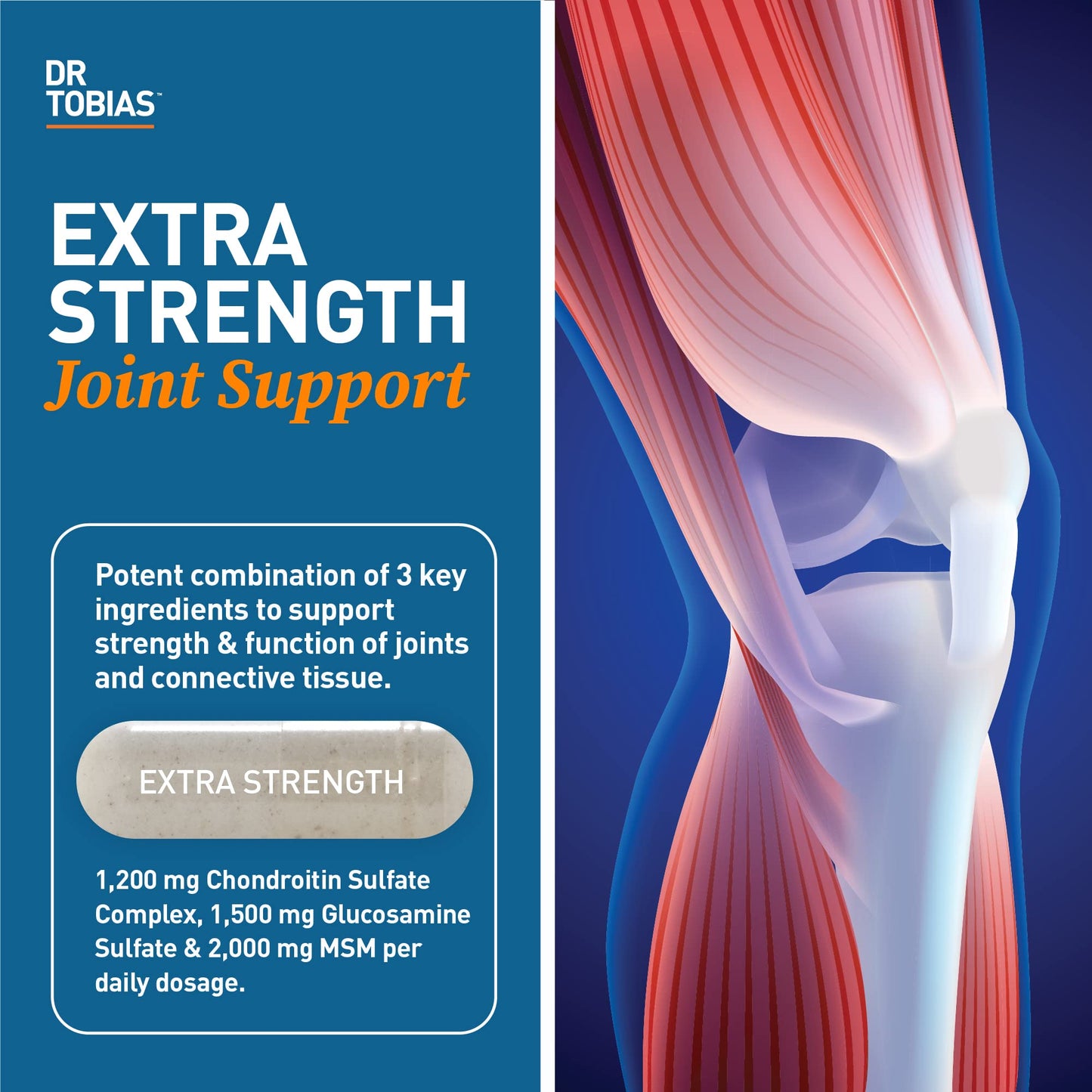 Dr. Tobias AKG Supplement & Joint Support Supplement - Supports Energy, Muscles, Cartilage & Joint Health, Non-GMO - dailyvitalstore