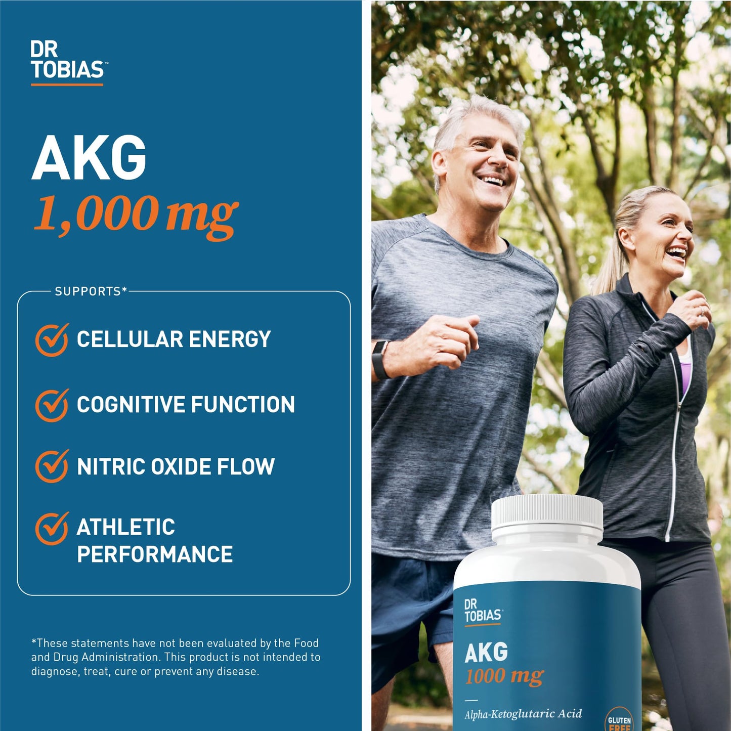 Dr. Tobias AKG Supplement & Joint Support Supplement - Supports Energy, Muscles, Cartilage & Joint Health, Non-GMO - dailyvitalstore