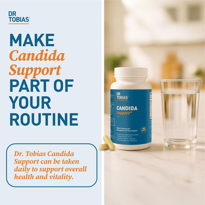 Dr. Tobias Candida Support, Gut Flora Balance Complex with Oregano, Caprylic Acid, Enzymes & Probiotics, Support Intestinal Detox Cleanse & Gut Healt - dailyvitalstore