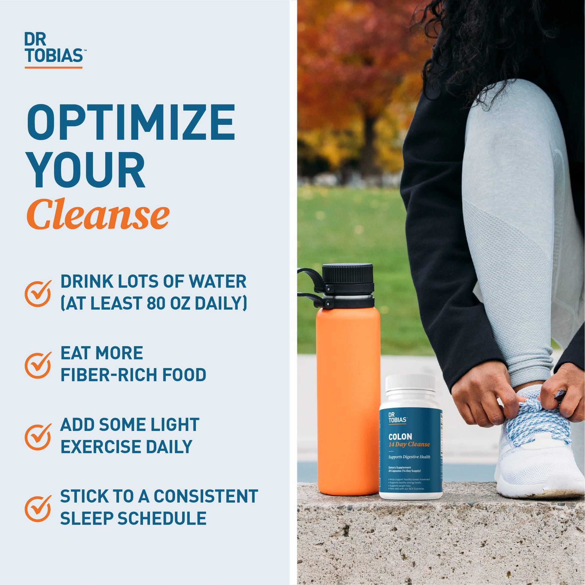 Dr. Tobias Colon Cleanse - Constipation Relief & Gut Health Support for Women & Men | 14 Day Colon Cleanser for a Gentle Colon Detox - dailyvitalstore