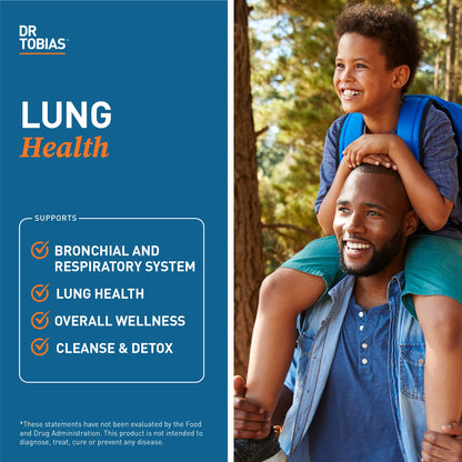 Dr. Tobias Lung Health - Lung Support Supplement with Vitamin C, Butterbur, Quercetin & Bromelain | Lung Cleanse & Detox Formula for Bronchial & Respiratory System Non-GMO (60 Capsules, 60 Servings) - dailyvitalstore