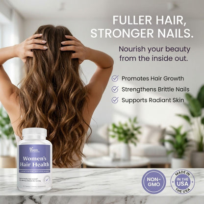 Dr Vitamin Women's Hair Health - Hair, Skin & Nails Support with Biotin & Collagen - 60 Tablets - dailyvitalstore