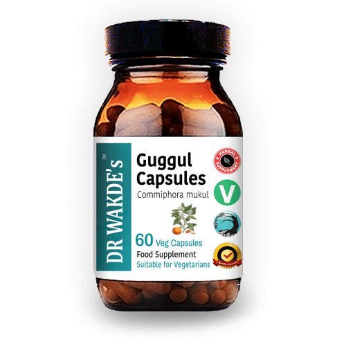 DR WAKDE'S Guggul Capsules (Mukul Myrrh, Commiphora Mukul, 60 Veg Caps, Plant-Based Supplement, Ayurvedic Herb, All Natural, Vegan) - dailyvitalstore
