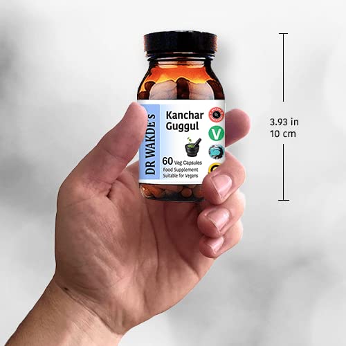 DR WAKDE's Kanchnar Guggul (60 Veg Caps, Ayurvedic Supplement, Vegan, Herbal, Natural, Made in the UK) - dailyvitalstore