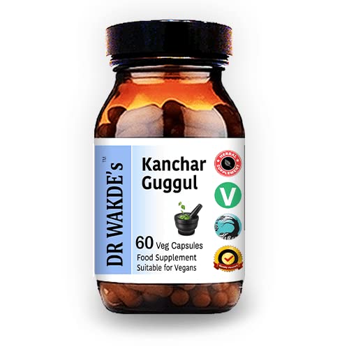 DR WAKDE's Kanchnar Guggul (60 Veg Caps, Ayurvedic Supplement, Vegan, Herbal, Natural, Made in the UK) - dailyvitalstore