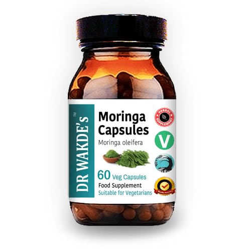 DR WAKDE'S Moringa Capsules (Moringa oleifera, 60 Veg Caps, Plant-Based Supplement, Ayurvedic Herb, All Natural, Vegan) - dailyvitalstore