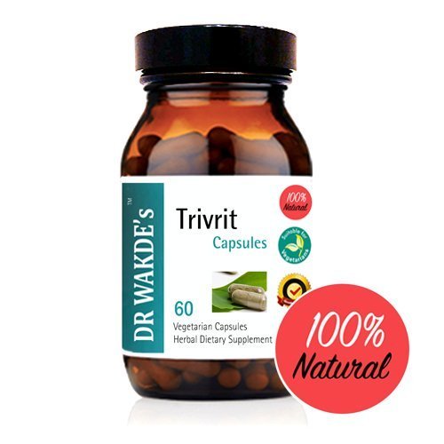 DR WAKDE'S Trivrit Capsules (Nishottar, 60 Veg Caps, Plant-Based Supplement, Ayurvedic Herb, All Natural, Vegan) - dailyvitalstore