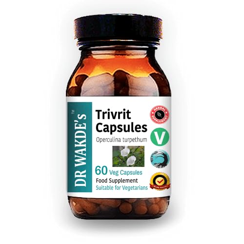 DR WAKDE'S Trivrit Capsules (Nishottar, 60 Veg Caps, Plant-Based Supplement, Ayurvedic Herb, All Natural, Vegan) - dailyvitalstore
