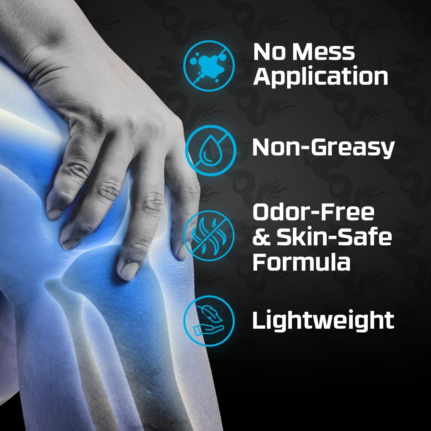 Dragon Lidocaine Roll On Maximum Strength, Numbing Cream for Pain Relief, Foot, Heel, Muscle, Nerve, Lidocaine Pain Relief, No Mess, Roll On Lidocaine for Joints, 2.5 oz - dailyvitalstore