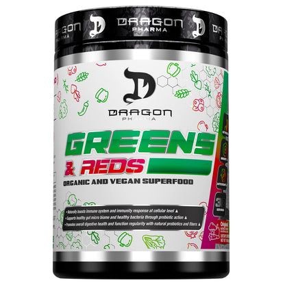 DRAGON PHARMA Greens and Reds, Over 23 Nutritious Superfoods, Reds and Vegetables, Optimal Health and Wellness (30 Servings, Original) - dailyvitalstore