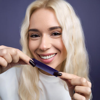 DRDENT Purple Teeth Whitening Strips 21 Treatments - Safe for Enamel - Non Sensitive Teeth Whitening - dailyvitalstore
