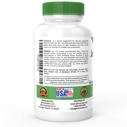 DrFormulas Joint Support Supplements for Men & Women | Glucosamine Chondroitin Msm, (Mendamine) 60 Day Supply - dailyvitalstore