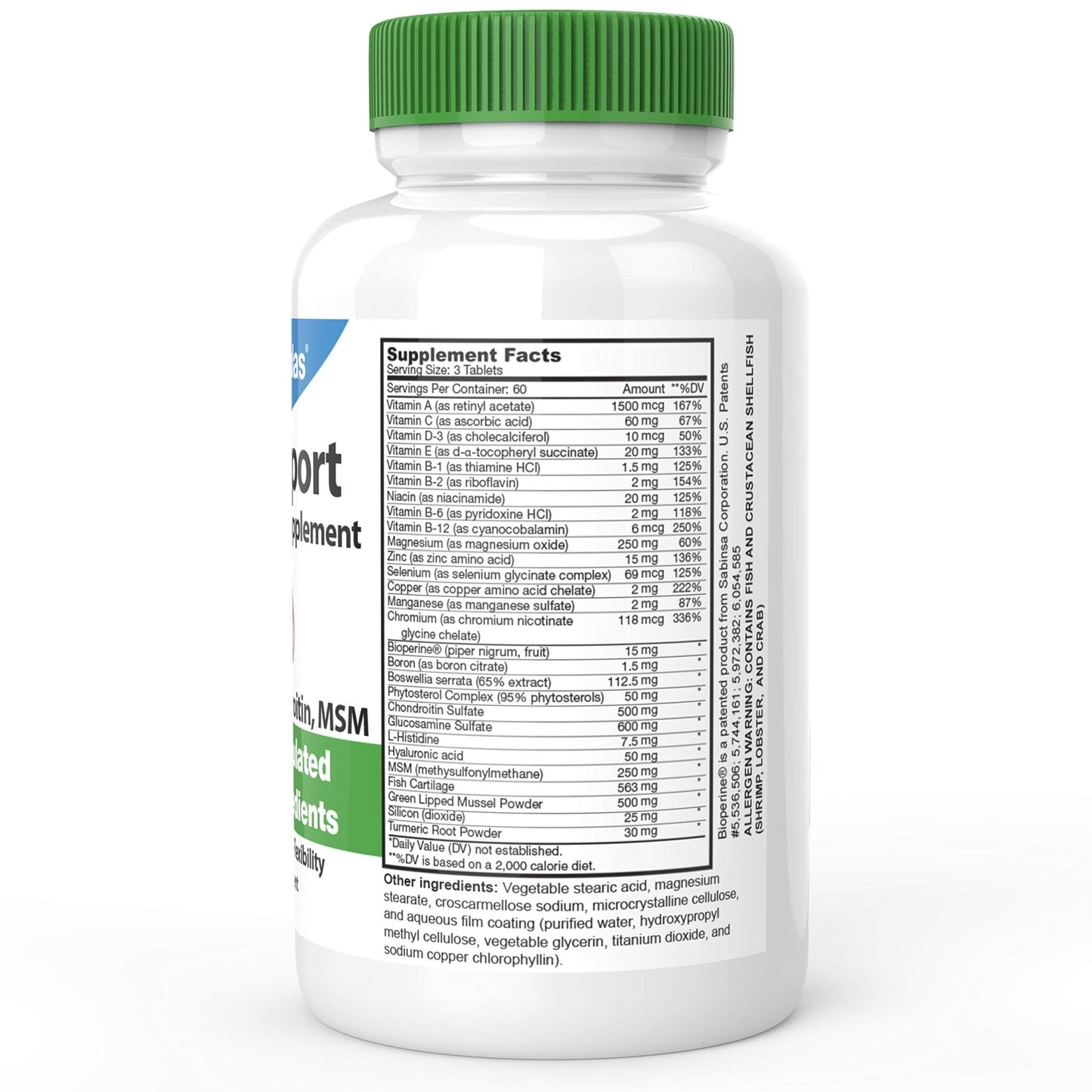 DrFormulas Joint Support Supplements for Men & Women | Glucosamine Chondroitin Msm, (Mendamine) 60 Day Supply - dailyvitalstore