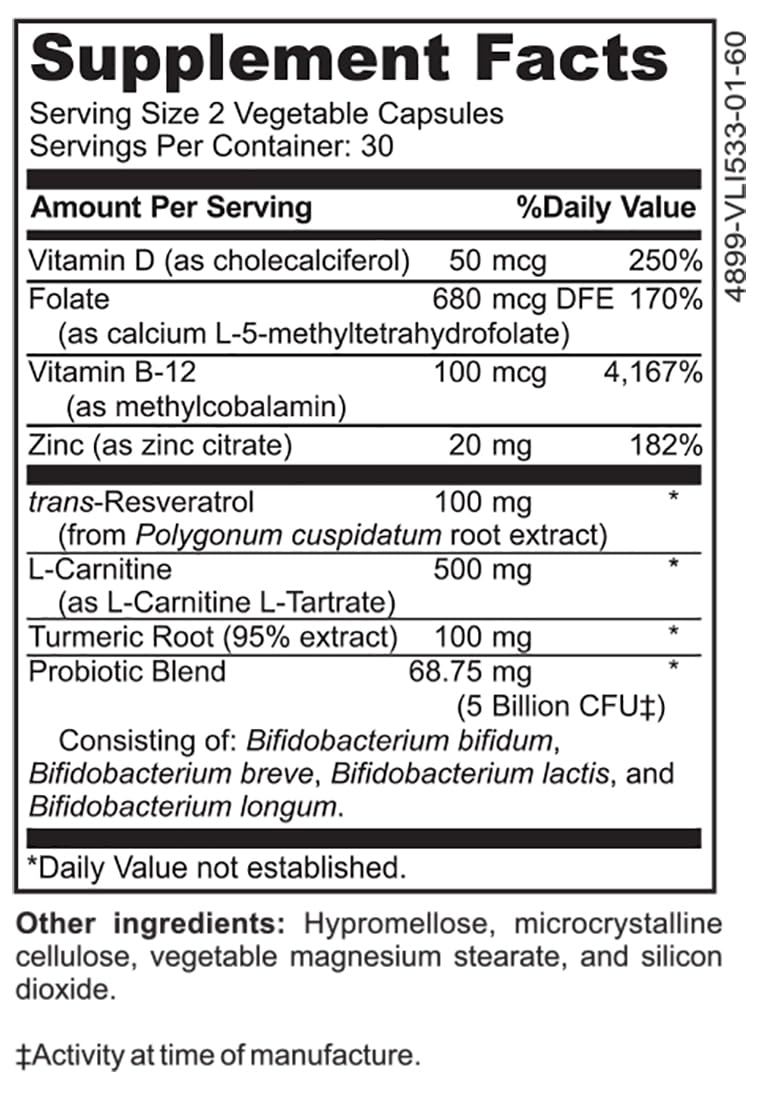 DrFormulas Mood Boost Probiotics for Stress and Calm, Methylfolate for Kids, Women, Men | Nexabiotic Supplement with Bifidobacterium and B-12, 60 Count - dailyvitalstore