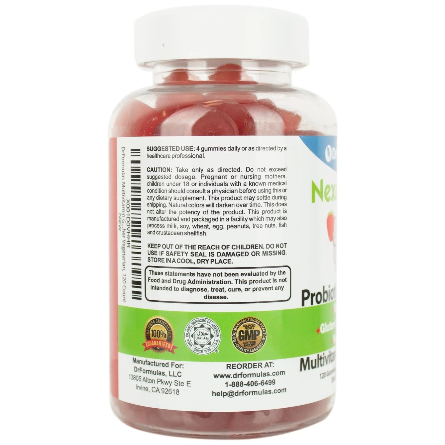 DrFormulas Multivitamin Gummies with Omega 3 and Probiotics for Kids and Adults with Vitamin C | Nexabiotic with Vitamin A, C, D3, E, B6, B12 - dailyvitalstore