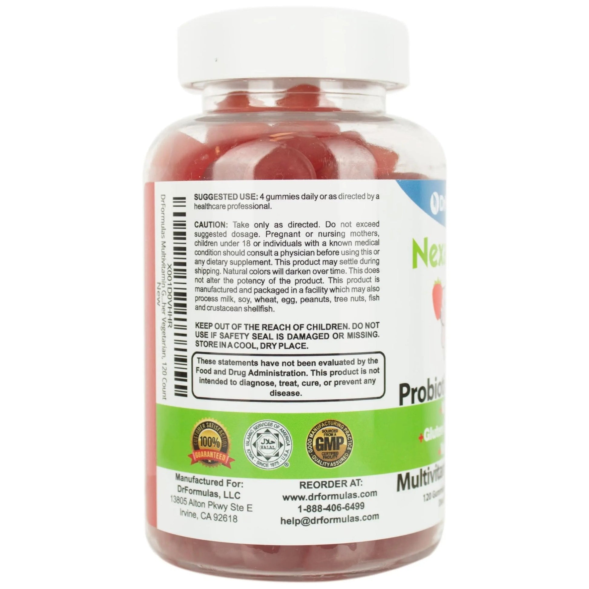 DrFormulas Multivitamin Gummies with Omega 3 and Probiotics for Kids and Adults with Vitamin C | Nexabiotic with Vitamin A, C, D3, E, B6, B12 - dailyvitalstore