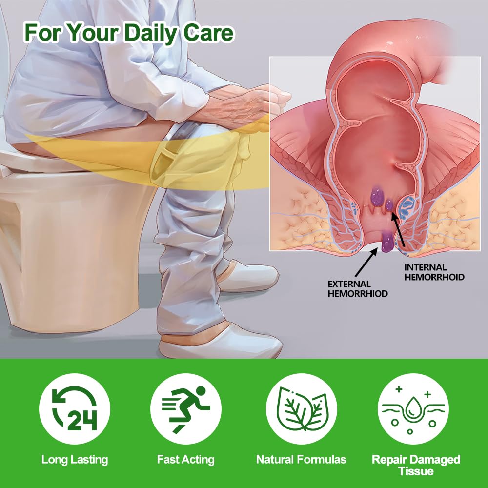 Dr.Goddyik Hemorrhoids and Fissure Relief Cream,Hemorrhoid Ointment for Hemorrhoid Treatment Fast Acting Relief of Pain, Swelling - dailyvitalstore