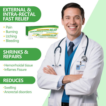 Dr.Goddyik Maximum Strength Hemorrhoid & Fissure Relief Cream Ointment with Aloe & Vitamin E - Fast Acting, Long Lasting Soothe for Itching, Burning & Fissures - dailyvitalstore