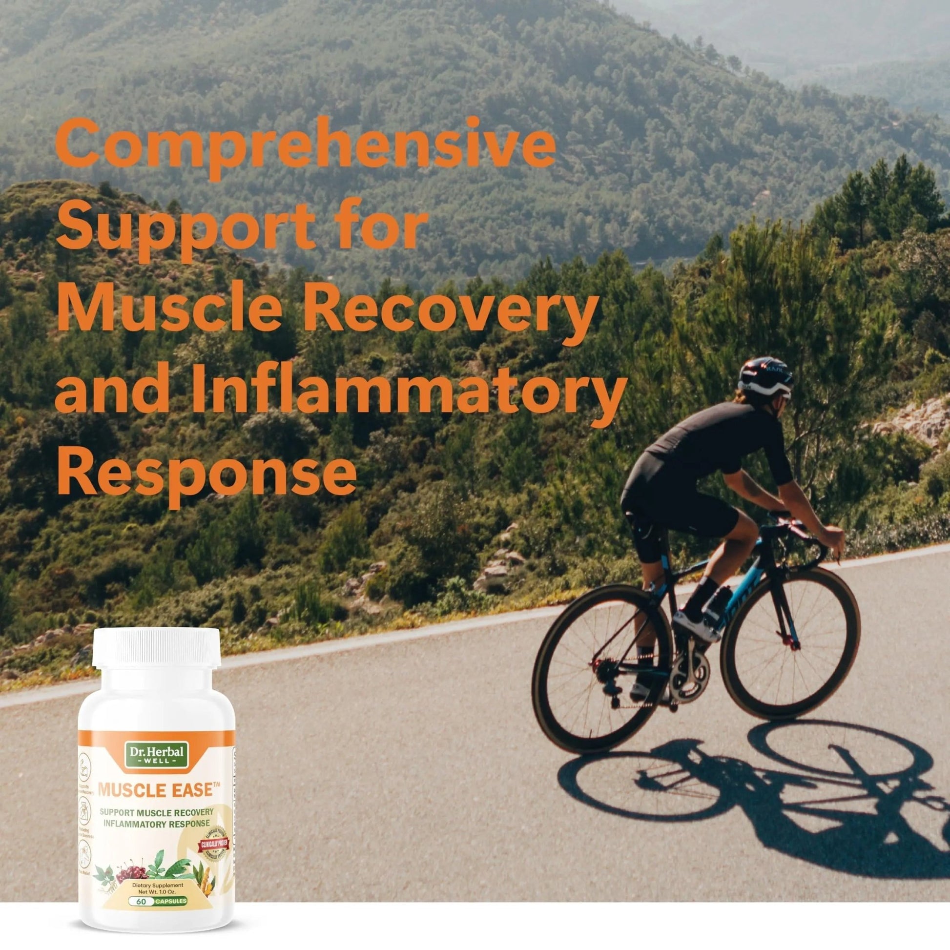 DR.HERBAL WELL Muscle Ease - Joint, Muscle & Nerve Support Fast Acting Relax Comfort Recovery Natural Herbal Supplement - (60 Capsules) MAX-Strength - dailyvitalstore