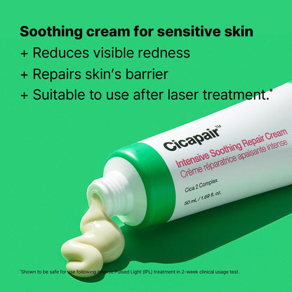 Dr.Jart+ Cicapair Sensitive Skin Korean Face Moisturizer for Redness and Barrier Repair with Centella Asiatica | Korean Skin Care | Travel Size, 0.51 Fl Oz - dailyvitalstore