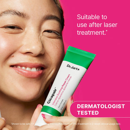 Dr.Jart+ Cicapair Sensitive Skin Korean Face Moisturizer for Redness and Barrier Repair with Centella Asiatica | Korean Skin Care | Travel Size, 0.51 Fl Oz - dailyvitalstore