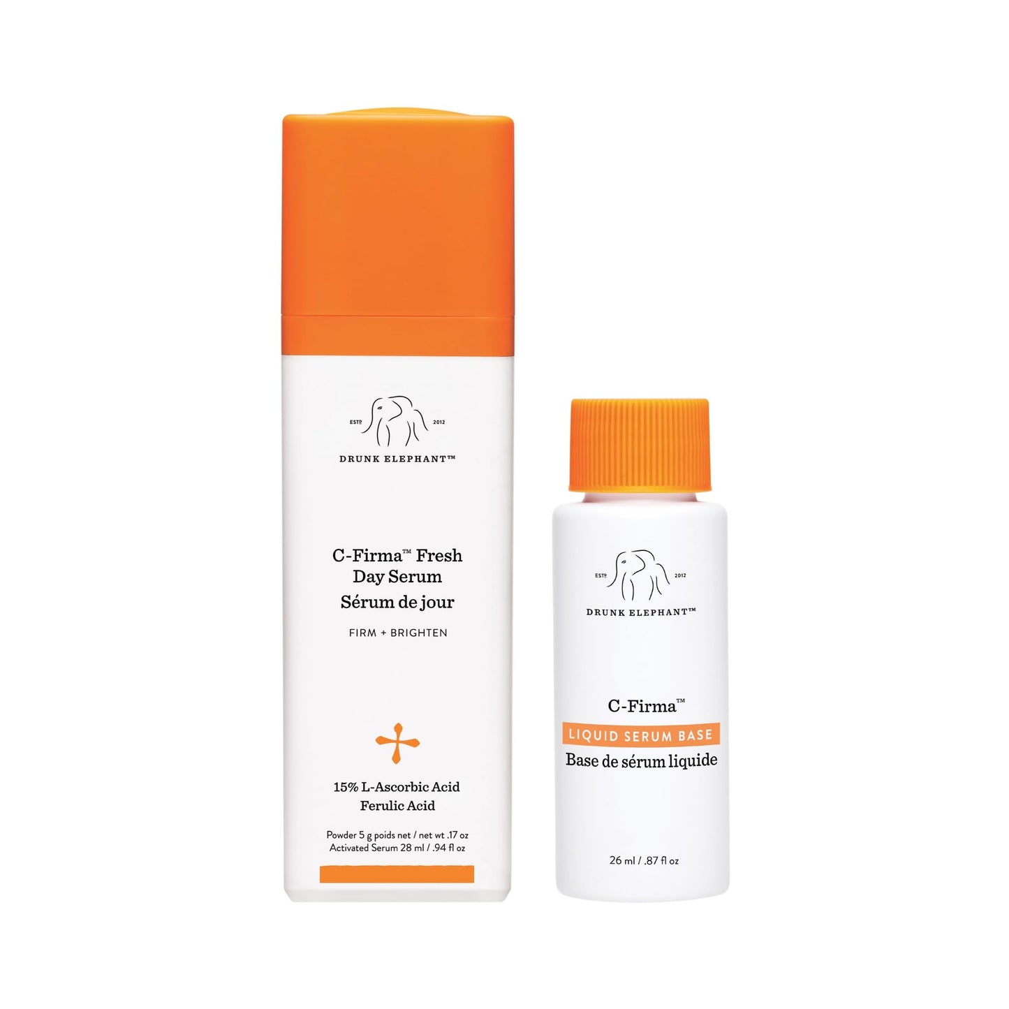 Drunk Elephant C-Firma Fresh Day Serum - 28 ml/.94 fl oz - 15% Illuminating Vitamin C - Clean Clinical Skincare - Cruelty-Free - Dermatologist-Tested - dailyvitalstore