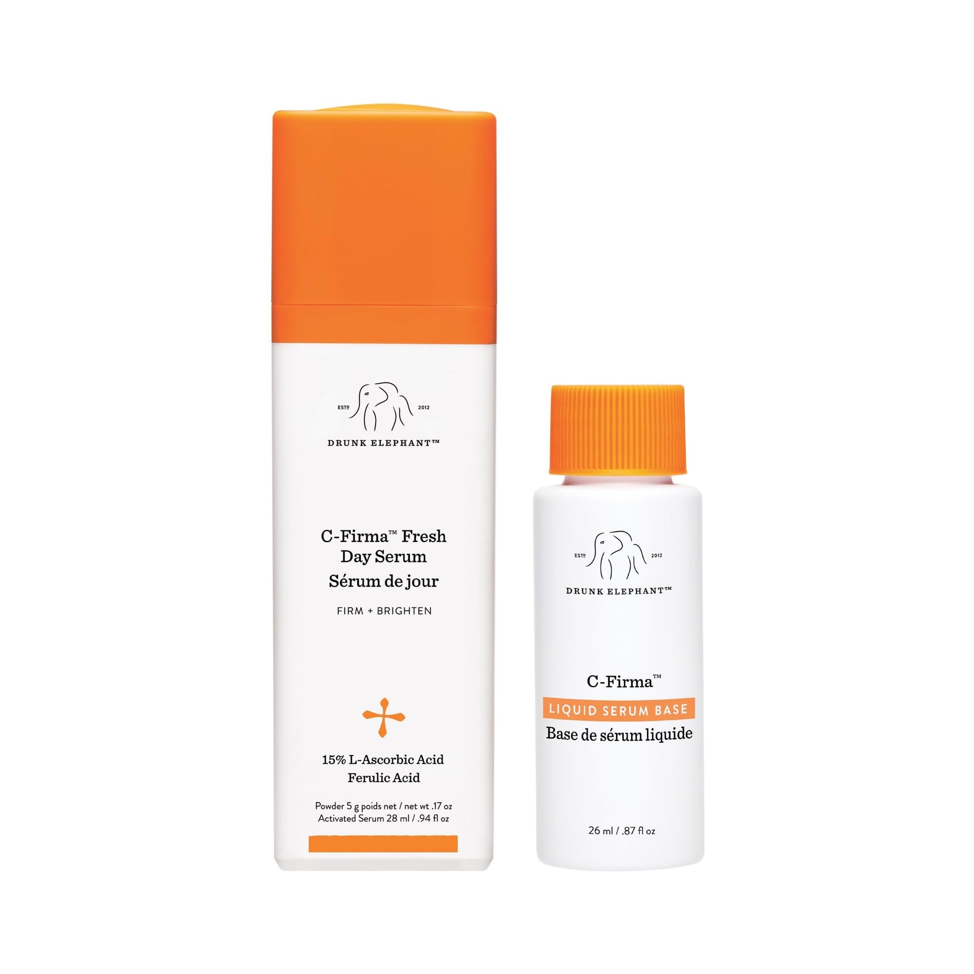 Drunk Elephant C-Firma Fresh Day Serum - 28 ml/.94 fl oz - 15% Illuminating Vitamin C - Clean Clinical Skincare - Cruelty-Free - Dermatologist-Tested - dailyvitalstore