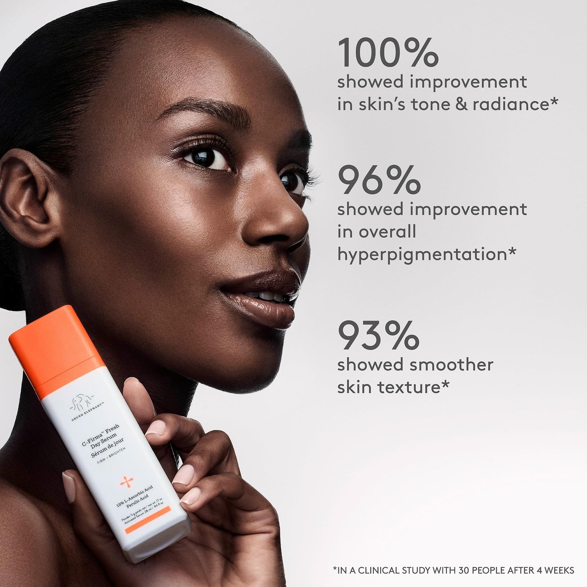 Drunk Elephant C-Firma Fresh Day Serum - 28 ml/.94 fl oz - 15% Illuminating Vitamin C - Clean Clinical Skincare - Cruelty-Free - Dermatologist-Tested - dailyvitalstore