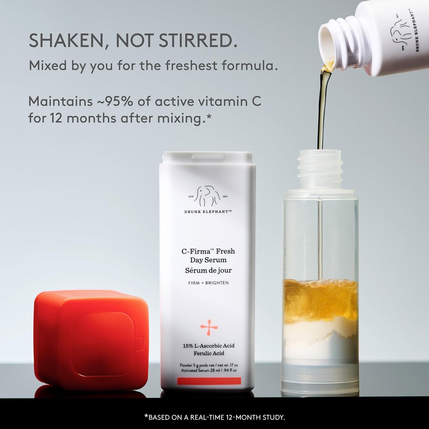 Drunk Elephant C-Firma Fresh Day Serum - 28 ml/.94 fl oz - 15% Illuminating Vitamin C - Clean Clinical Skincare - Cruelty-Free - Dermatologist-Tested - dailyvitalstore
