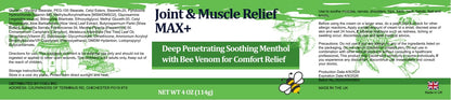 DUBOONAIO Max Energy Bee Venom Cream, Muscle Joint Soothing Cream, Pure Natural, for Back, Neck, Hands, Feet, Shoulder, Leg, Knee, Ankle Care - dailyvitalstore