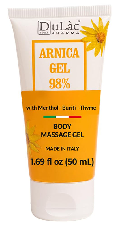 Dulac Arnica Body Massage Gel – Water-Based Cosmetic Massage Gel with Arnica Montana, Fast-Absorbing Lightweight Texture, Non-Greasy Feel, Dermatologically Tested, 1.7 Fl Oz - dailyvitalstore
