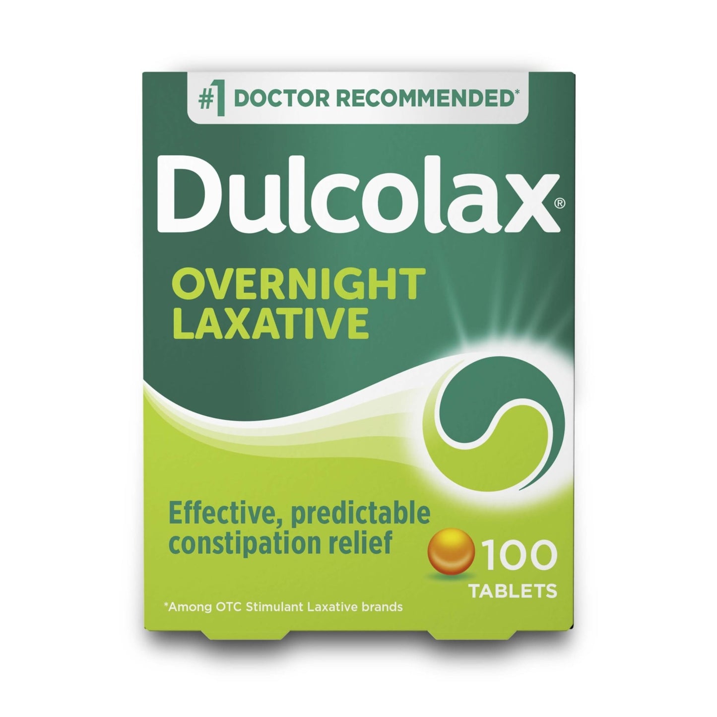 Dulcolax Stimulant Laxative Tablets, Predictable & Effective Constipation Relief, Relieves Straining & Bloating, Bisacodyl 5 mg, 100 Count - dailyvitalstore