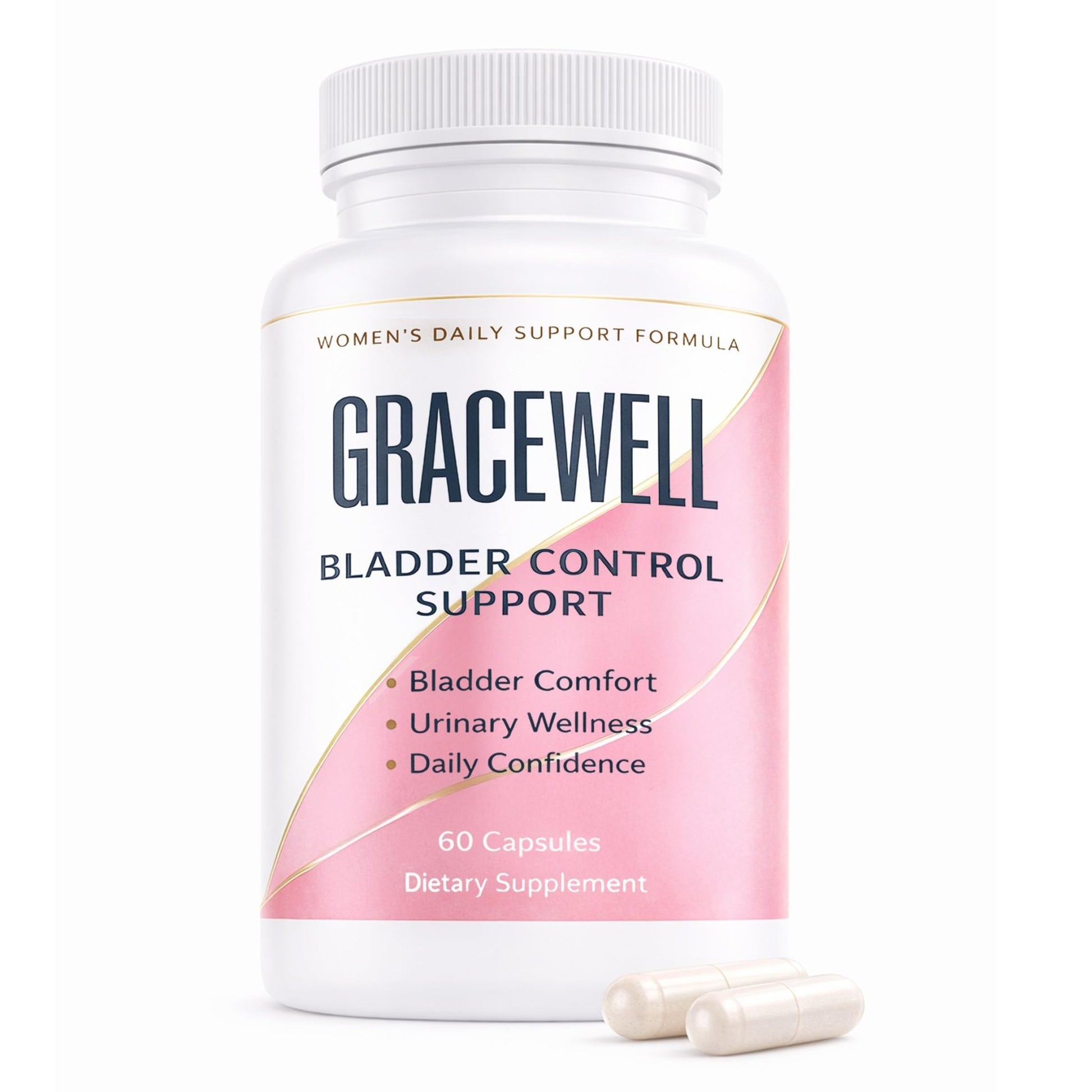 DXWXH Gracewell Bladder Wellness Supplement for Women & Men, Herbal Support with Asian Ginseng, Chinese Yam, Chinese Peony, Urinary Tract Health Formula, 60 Capsules (1) - dailyvitalstore