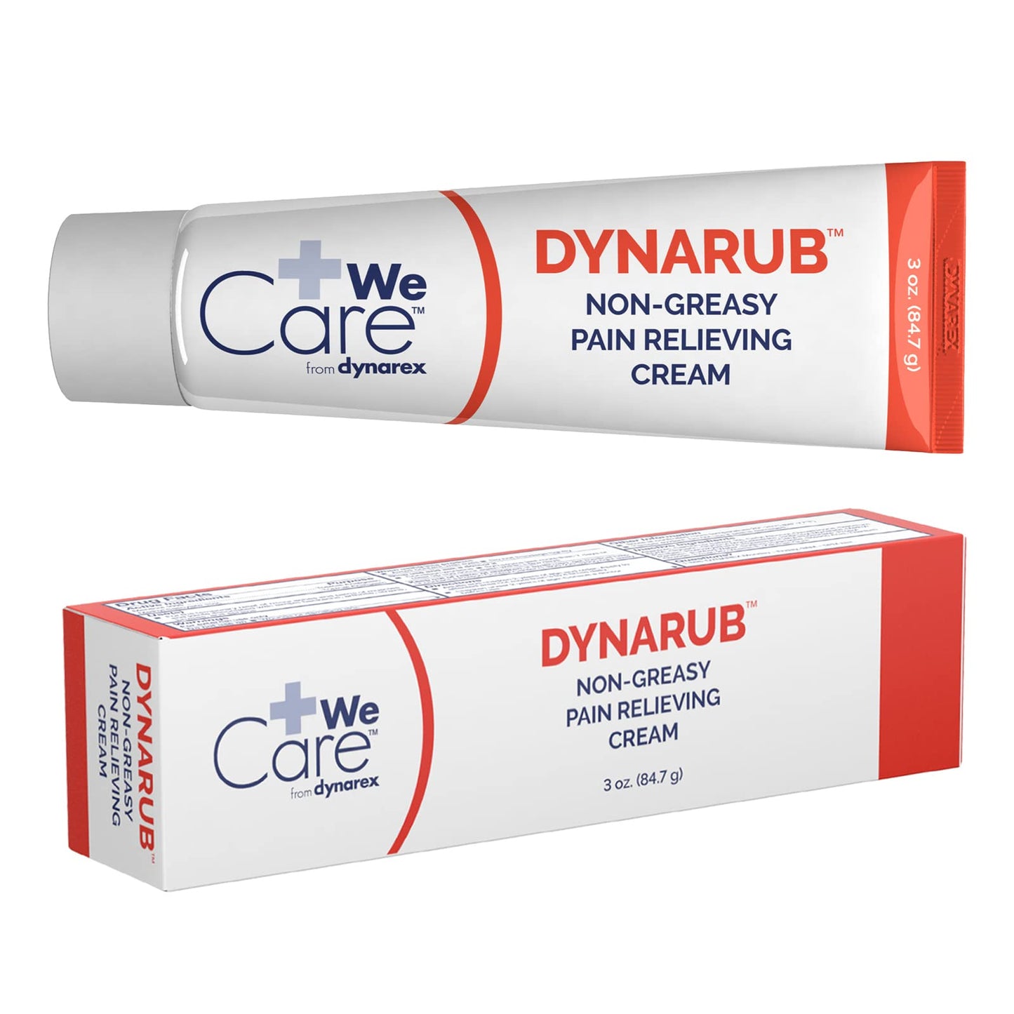 Dynarex DynaRub Cream - Mentholated Topical Muscle Pain Relief Cream - 10% Menthol, 15% Methyl Salicylate - Helps Soothe Joint Swelling & Soreness - Cooling, Non-Greasy Formula - 3oz, 1 Tube - dailyvitalstore