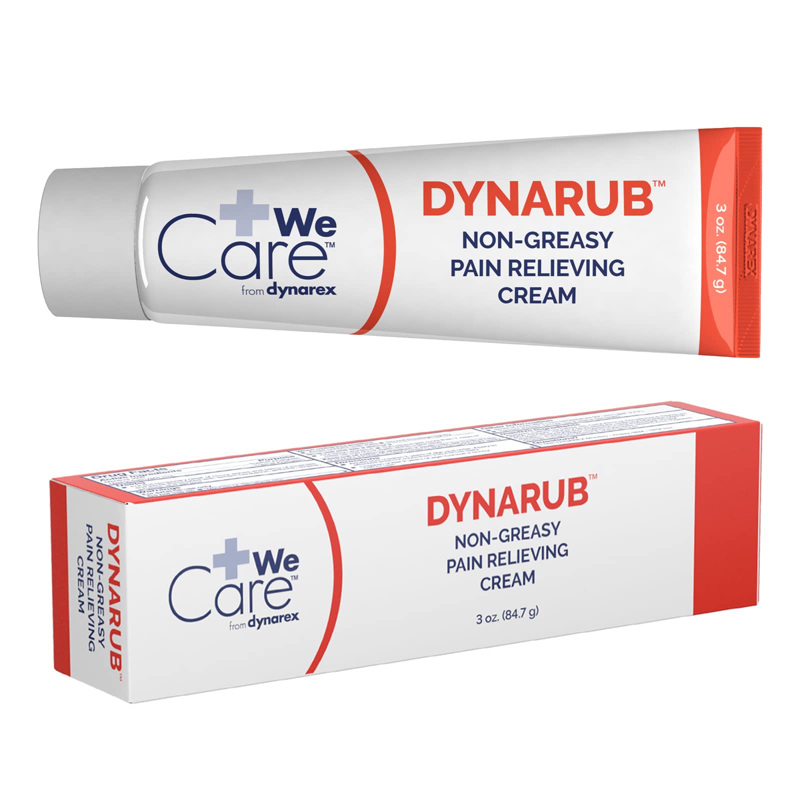 Dynarex DynaRub Cream - Mentholated Topical Muscle Pain Relief Cream - 10% Menthol, 15% Methyl Salicylate - Helps Soothe Joint Swelling & Soreness - Cooling, Non-Greasy Formula - 3oz, 1 Tube - dailyvitalstore