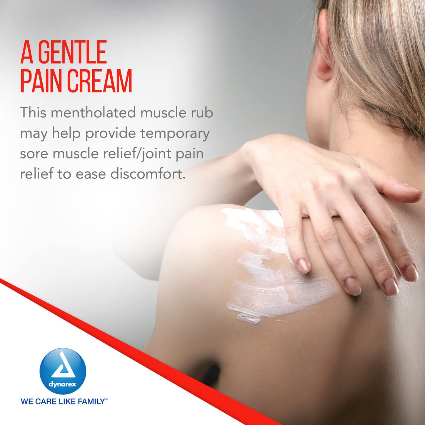 Dynarex DynaRub Cream - Mentholated Topical Muscle Pain Relief Cream - 10% Menthol, 15% Methyl Salicylate - Helps Soothe Joint Swelling & Soreness - Cooling, Non-Greasy Formula - 3oz, 1 Tube - dailyvitalstore
