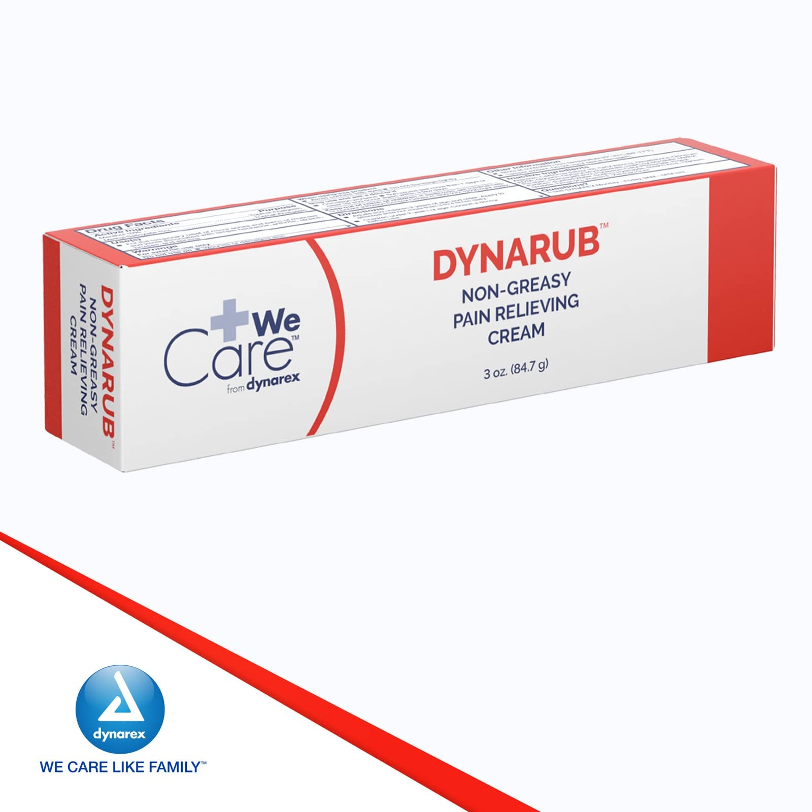 Dynarex DynaRub Cream - Mentholated Topical Muscle Pain Relief Cream - 10% Menthol, 15% Methyl Salicylate - Helps Soothe Joint Swelling & Soreness - Cooling, Non-Greasy Formula - 3oz, 1 Tube - dailyvitalstore