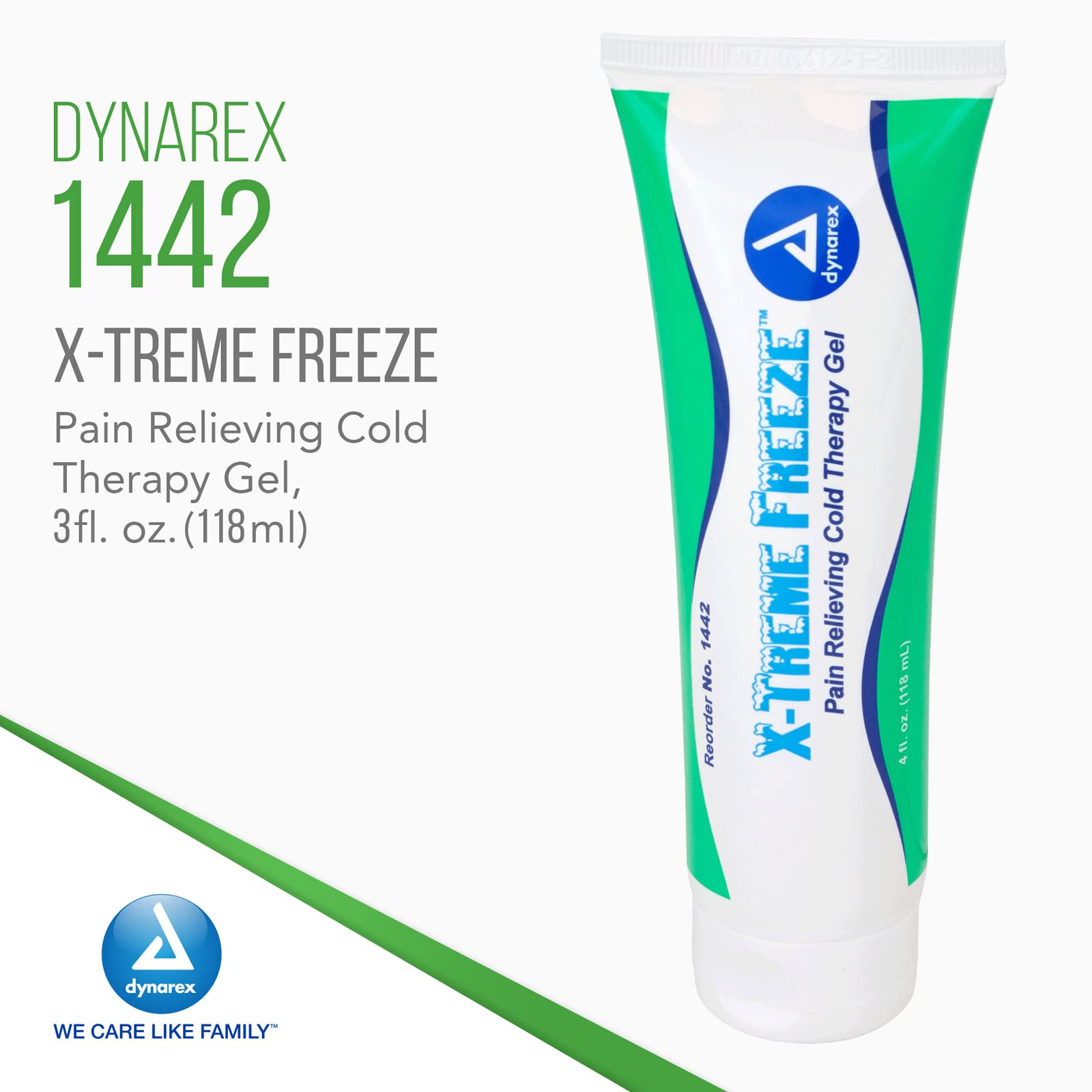 Dynarex X-treme Freeze Pain Relieving Cold Therapy Gel 4oz. Tube 1442 - dailyvitalstore