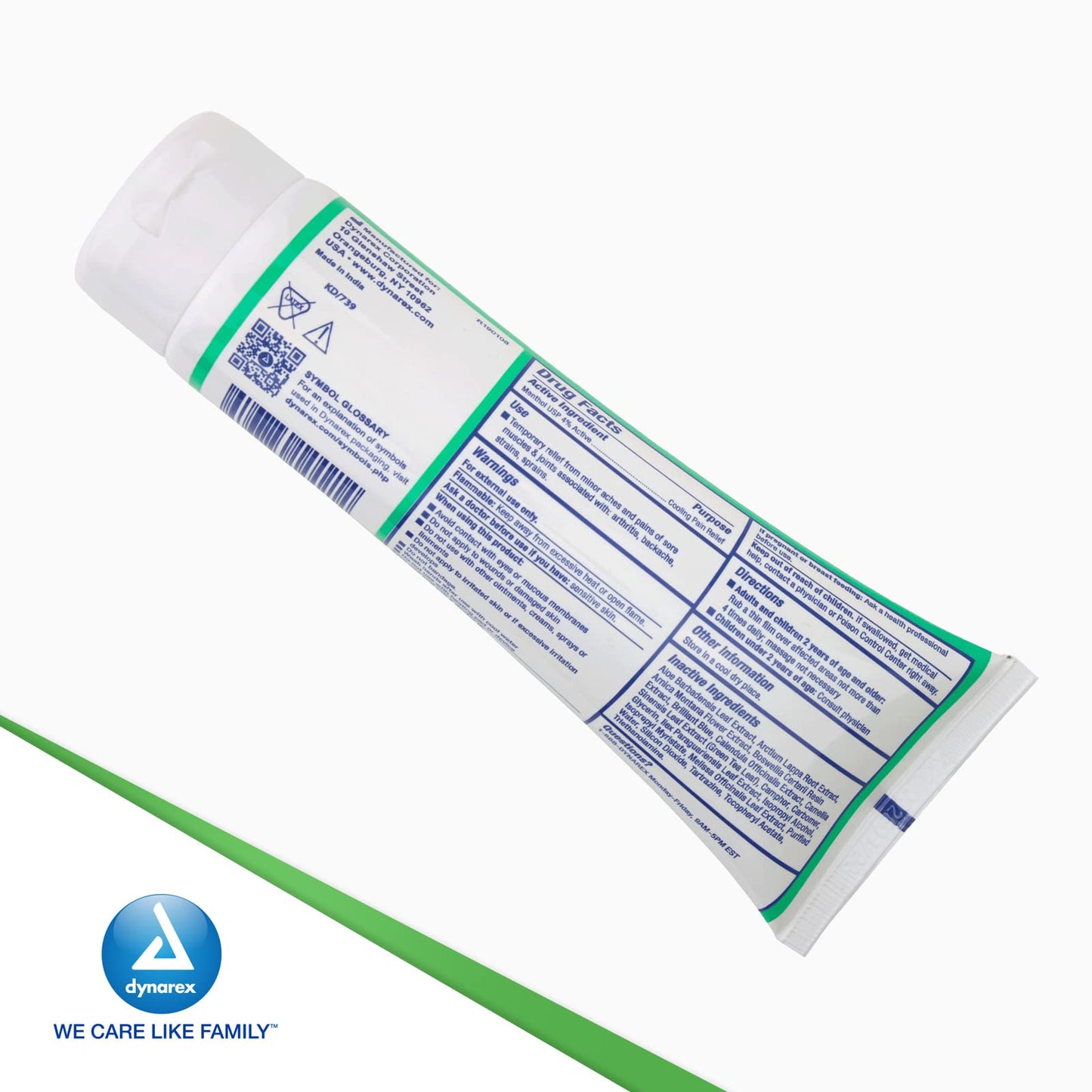 Dynarex X-treme Freeze Pain Relieving Cold Therapy Gel 4oz. Tube 1442 - dailyvitalstore