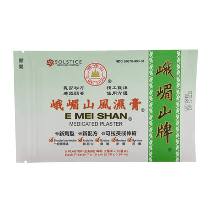 E Mei Shan Medicated Plaster (Jako Kototsu) (5 plasters per Box) (6 Boxes) (Solstice) - dailyvitalstore
