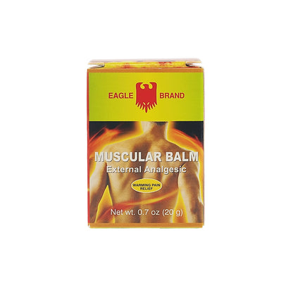 Eagle Brand Muscular Balm, External Analgesic, Warming Pain Relief, 0.7oz x 3, (Pack of 3) - dailyvitalstore