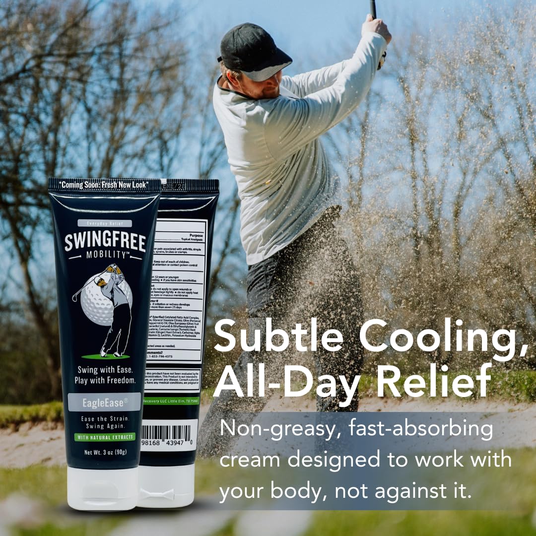 EagleEase – Targeted Joint Support Cream for Golfers & Athletes | Helps Support Elbows & Mobility During & After Play | Fast-Absorbing – 3 oz - dailyvitalstore