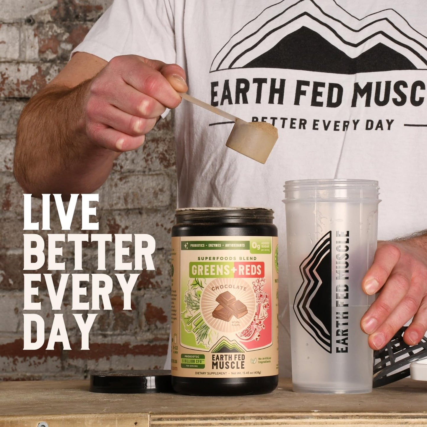 Earth Fed Muscle Chocolate Greens & Reds Superfood Blend - dailyvitalstore