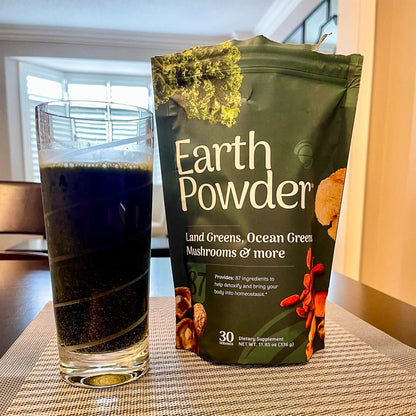 Earth Powder Daily Foundational Nutrition Supplement with 28 Greens & 10 Mushrooms | 87 Nutrients for Energy, Gut Health & Mental Clarity - dailyvitalstore