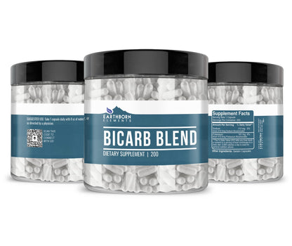 Earthborn Elements Bicarb Blend 200 Capsules, Pure & Undiluted, No Additives - dailyvitalstore