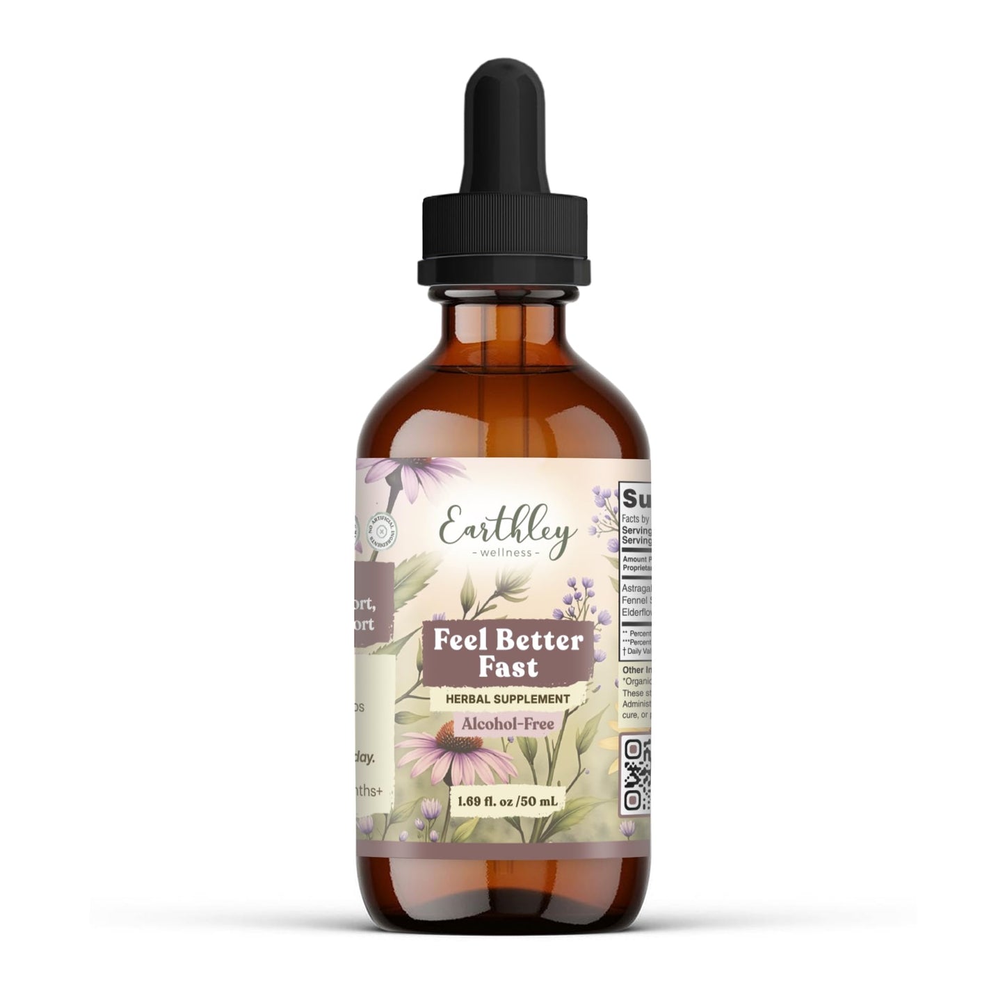 Earthley Wellness Feel Better Fast, All-Natural Relief for Minor Ailments, Organic Herbal Formula, Supports Immune & Digestive Health, Echinacea Root and More - dailyvitalstore