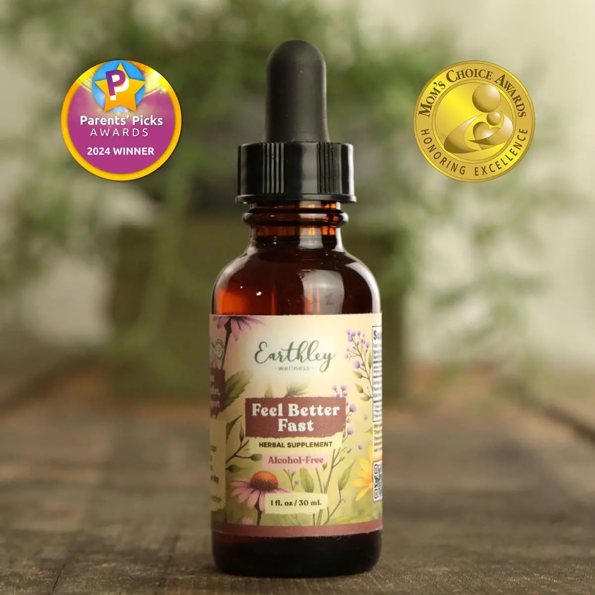 Earthley Wellness Feel Better Fast, All-Natural Relief for Minor Ailments, Organic Herbal Formula, Supports Immune & Digestive Health, Echinacea Root and More - dailyvitalstore