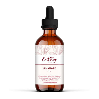 Earthley Wellness Lunamore, Natural Anti-oxodant Remedy for Women, Reduce Cramps (2oz) - dailyvitalstore